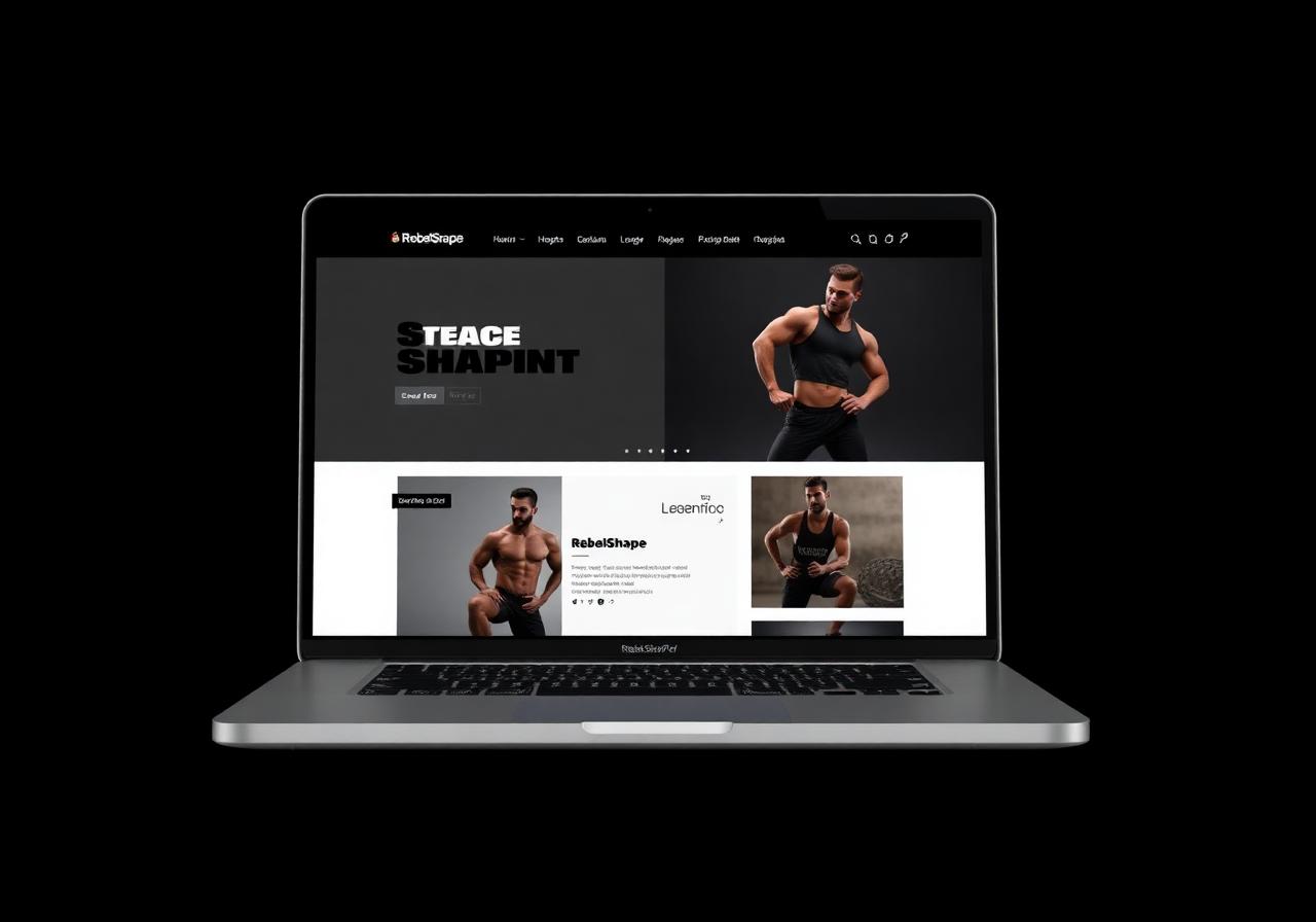 RebelShape.fr Shopify store design